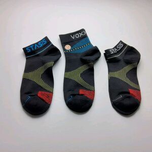 Voxx Life Stasis Neuro Socks No Show & Quarter Lot Of 3 Pairs Size M (Wo 7.5-11)